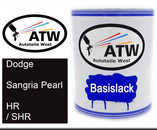 Dodge, Sangria Pearl, HR / SHR: 1L Lackdose, von ATW Autoteile West.